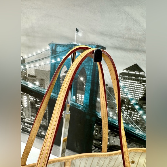 💕SOLD💕Louis Vuitton Neverfull MM Azur Beige Cursive - Picture 3 of 16